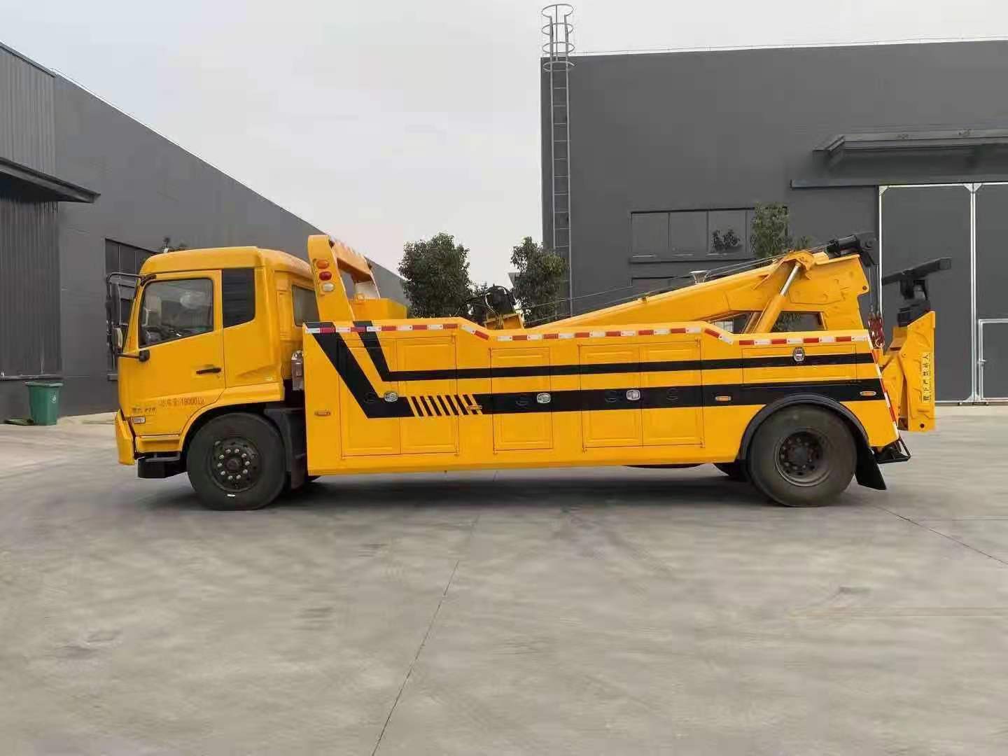 國(guó)六東風(fēng)天錦拖吊連體清障車